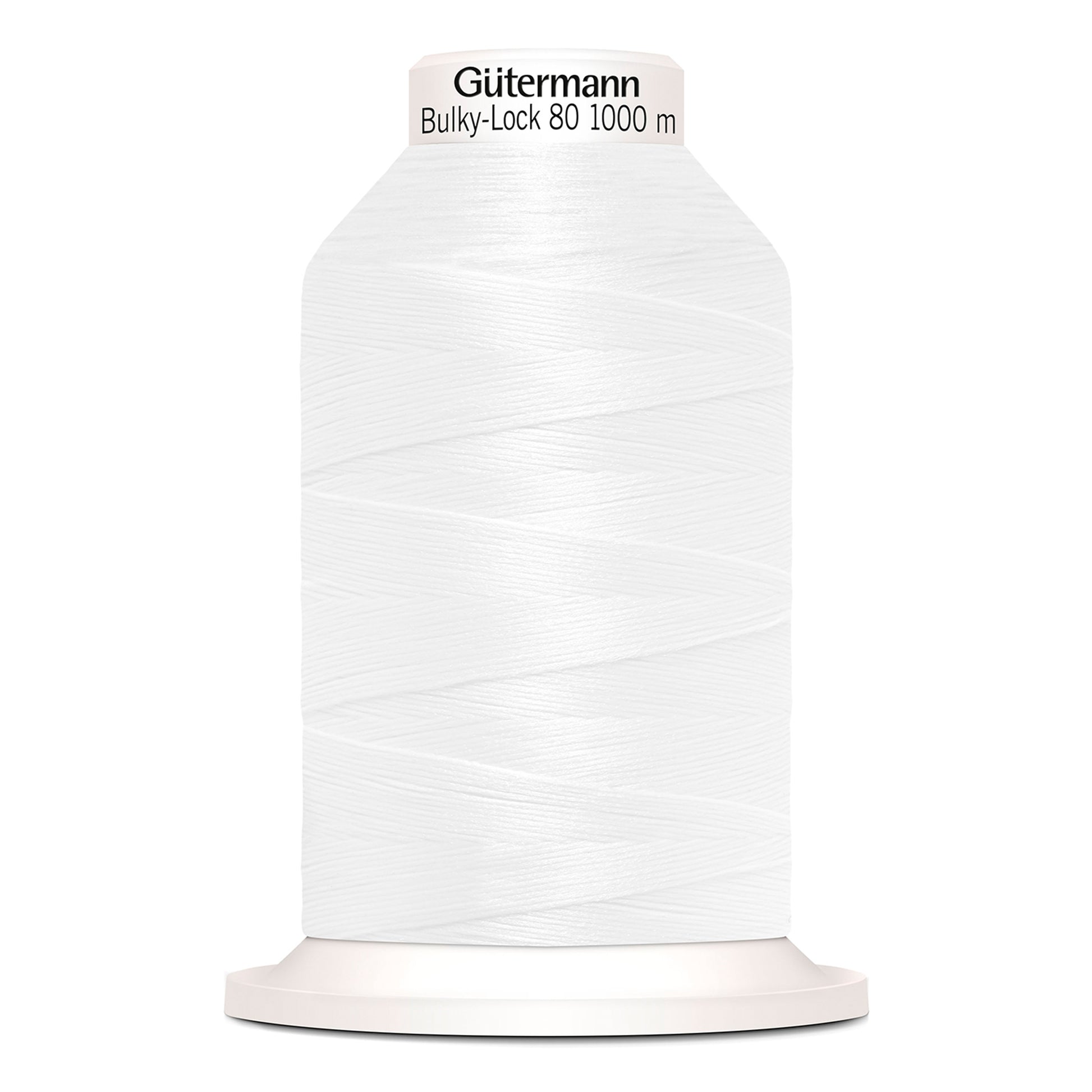 GÜTERMANN - Bulky Lock 80wt Thread - 1000m - White