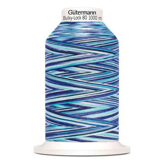 GÜTERMANN - Bulky Lock 80wt Thread - 1000m - Blues
