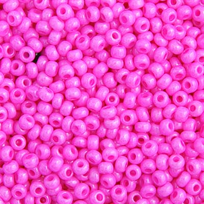 Czech Seed Beads - Hot Pink (Dyed)