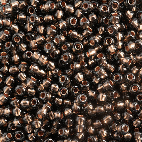 Czech Seed Beads - Black Diamond (Copper-Lined)