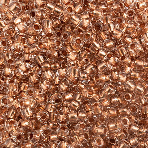 Czech Seed Beads - Crystal (Copper-Lined)