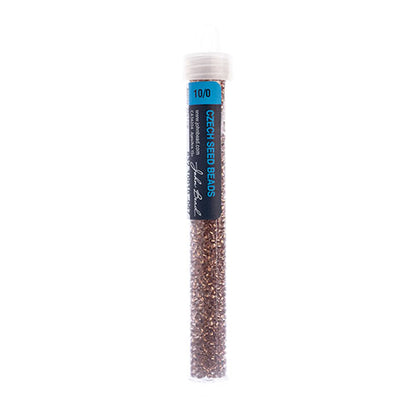 Czech Seed Beads - Crystal (Copper-Lined) - vial