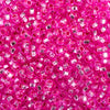 Czech Seed Beads 10/0 - Dyed Fuchsia (Silver-Lined)