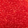 Czech Seed Beads 10/0 - Light Red (Transparent)