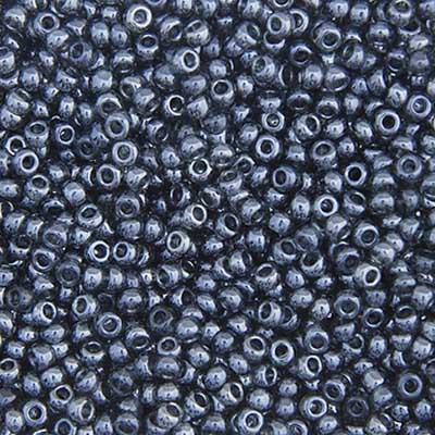 Czech Seed Beads - Black Diamond Luster (Transparent)