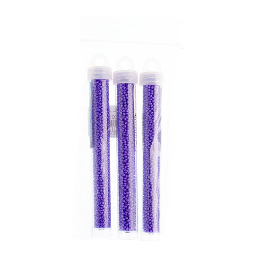 Czech Seed Beads - Dark Violet (Dyed) - vials