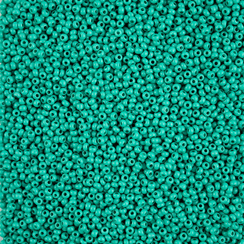 Czech Seed Beads - Dark Green Matte (Terra Intensive)