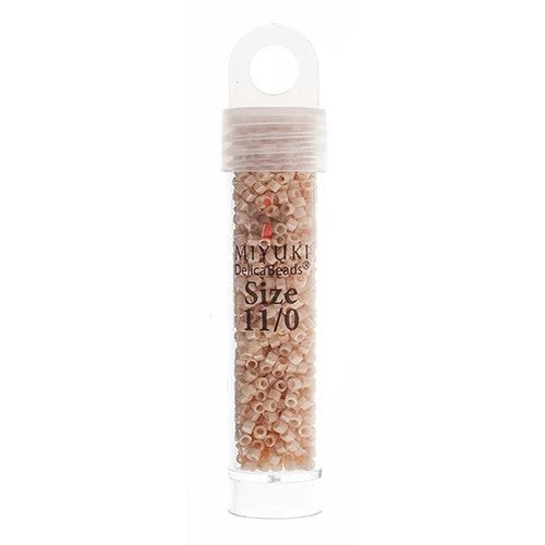 Miyuki Delica Beads 11/0 - Light Beige Glazed Luster (vial)