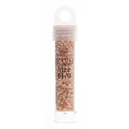 Miyuki Delica Beads 11/0 - Light Beige Glazed Luster (vial)