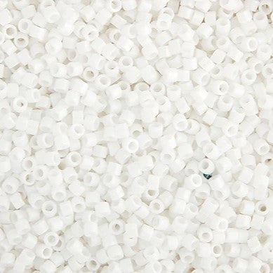 Miyuki Delica Beads 11/0 - White Matte