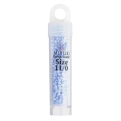 Miyuki Delica Beads 11/0 - Light Blue Sky Opaque (vial)