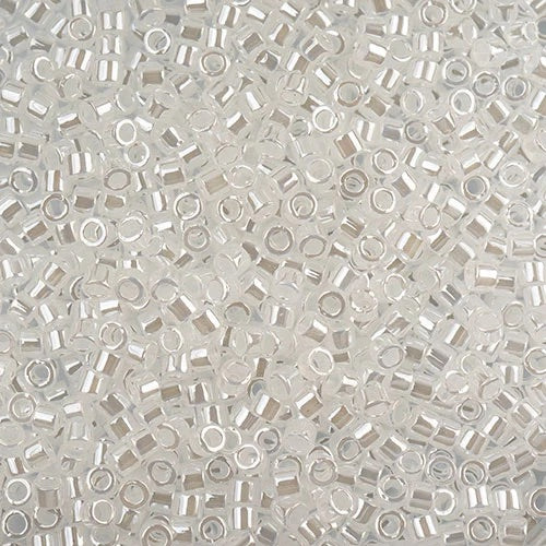 Miyuki Delica Beads 11/0 - Crystal White Ceylon