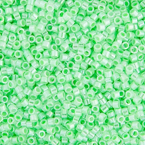 Miyuki Delica Beads 11/0 - Light Crystal Green Ceylon