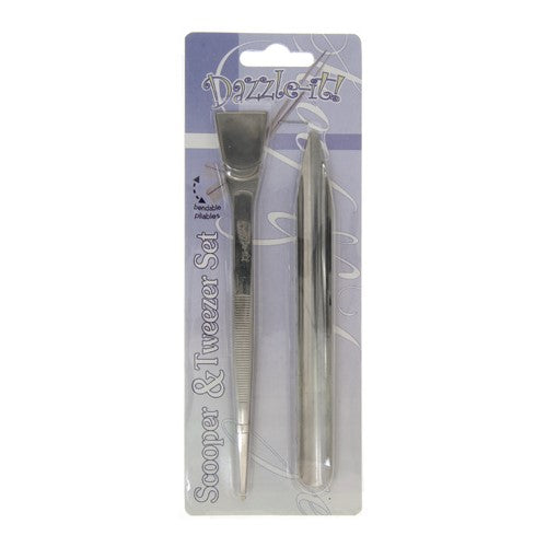 Bead Scooper & Tweezer Set (Dazzle It®) (package)