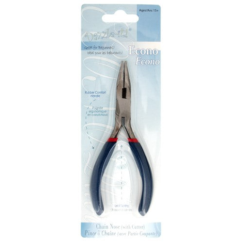Econo Pliers - Chain Nose w/ Cutter (package)