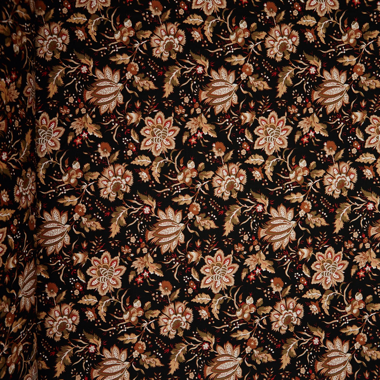 Cotton Floral - Azahar - Black (full)