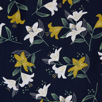 Cotton Floral - Lillies (detail)