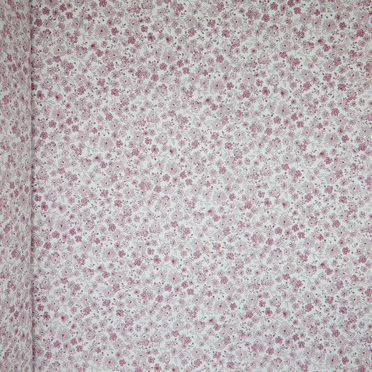 Cotton Floral - Lined Daisies - Pink (full)