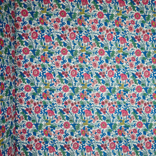 Cotton Floral - Retro Field - Pink (full)
