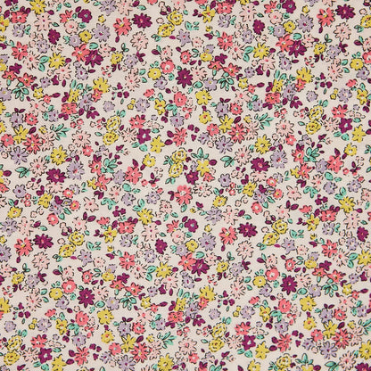 Cotton Floral - Berry Bloom (detail)