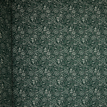 Cotton Floral - Paisley # 2 - Green (full)