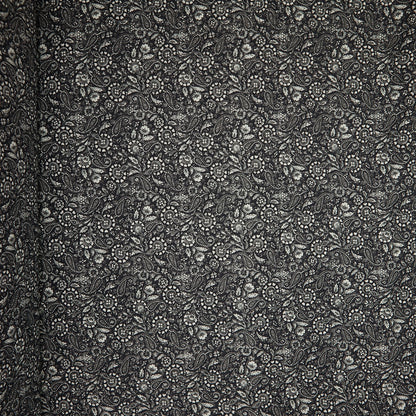 Cotton Floral - Paisley # 2 - Grey (full)