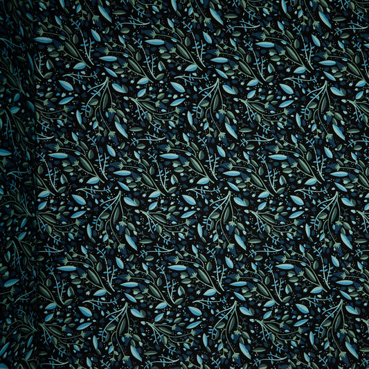 Cotton Floral - Tulips - Blue (full)
