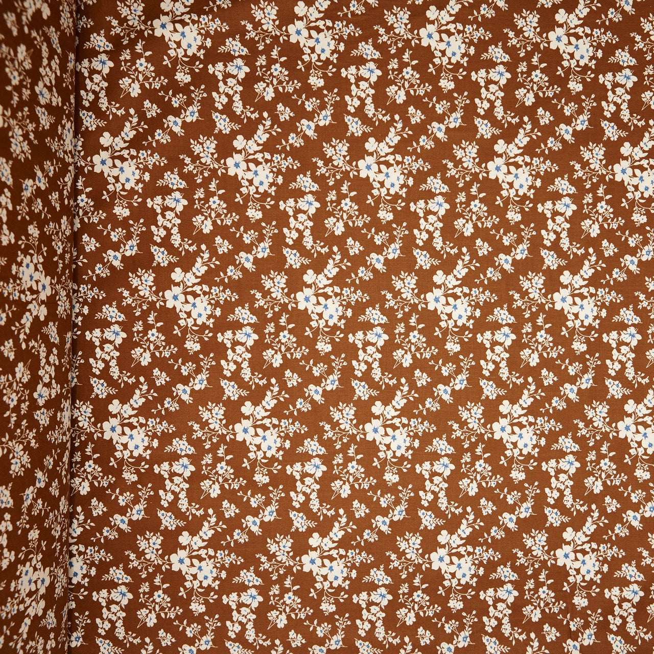 Cotton Floral - Calico - Brown (full)
