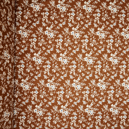 Cotton Floral - Calico - Brown (full)