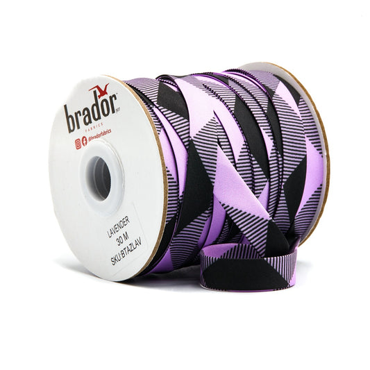 Bias Tape Aztec - Lavender (roll)