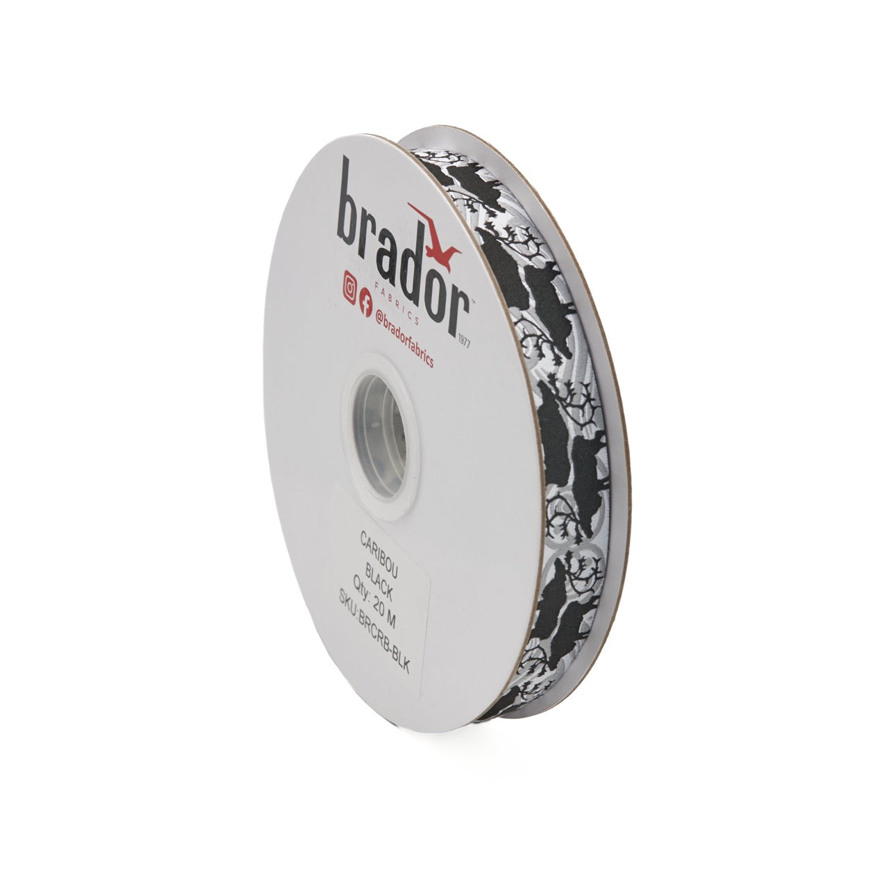 Arctic Collection® Braid / Ribbon - Caribou - BLACK (Roll)
