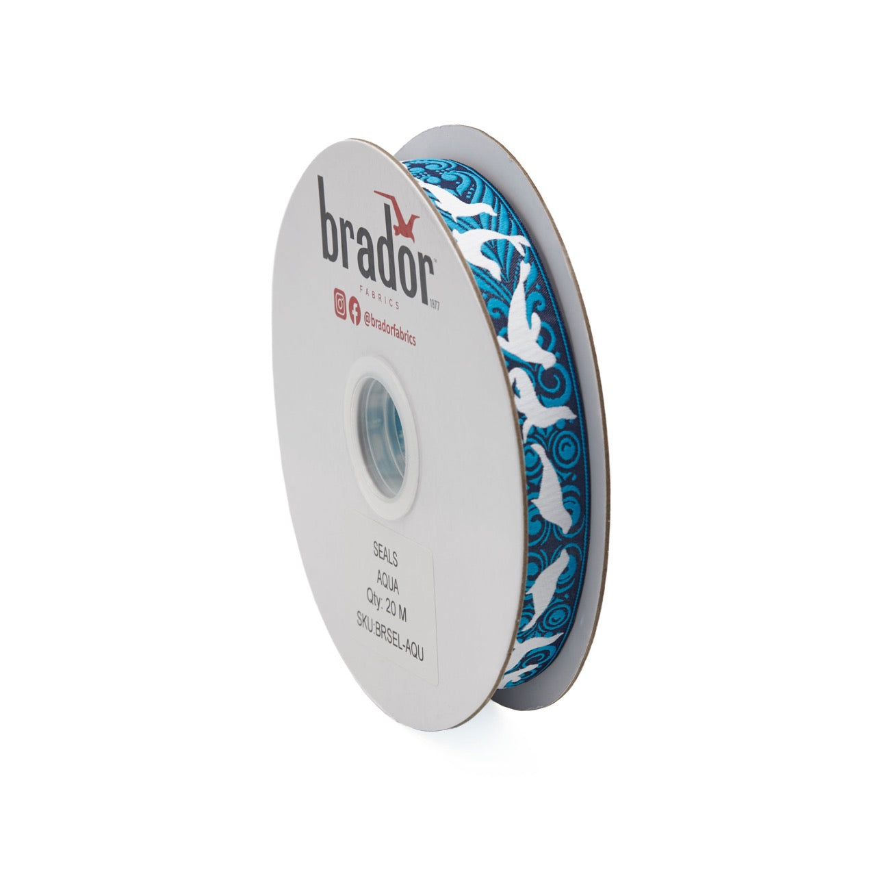 Arctic Collection® Braid / Ribbon - Seals - Roll - aqua