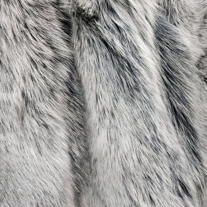 Dyed Shadow Fox Fur - Black Frost (European Dyes) - smooth