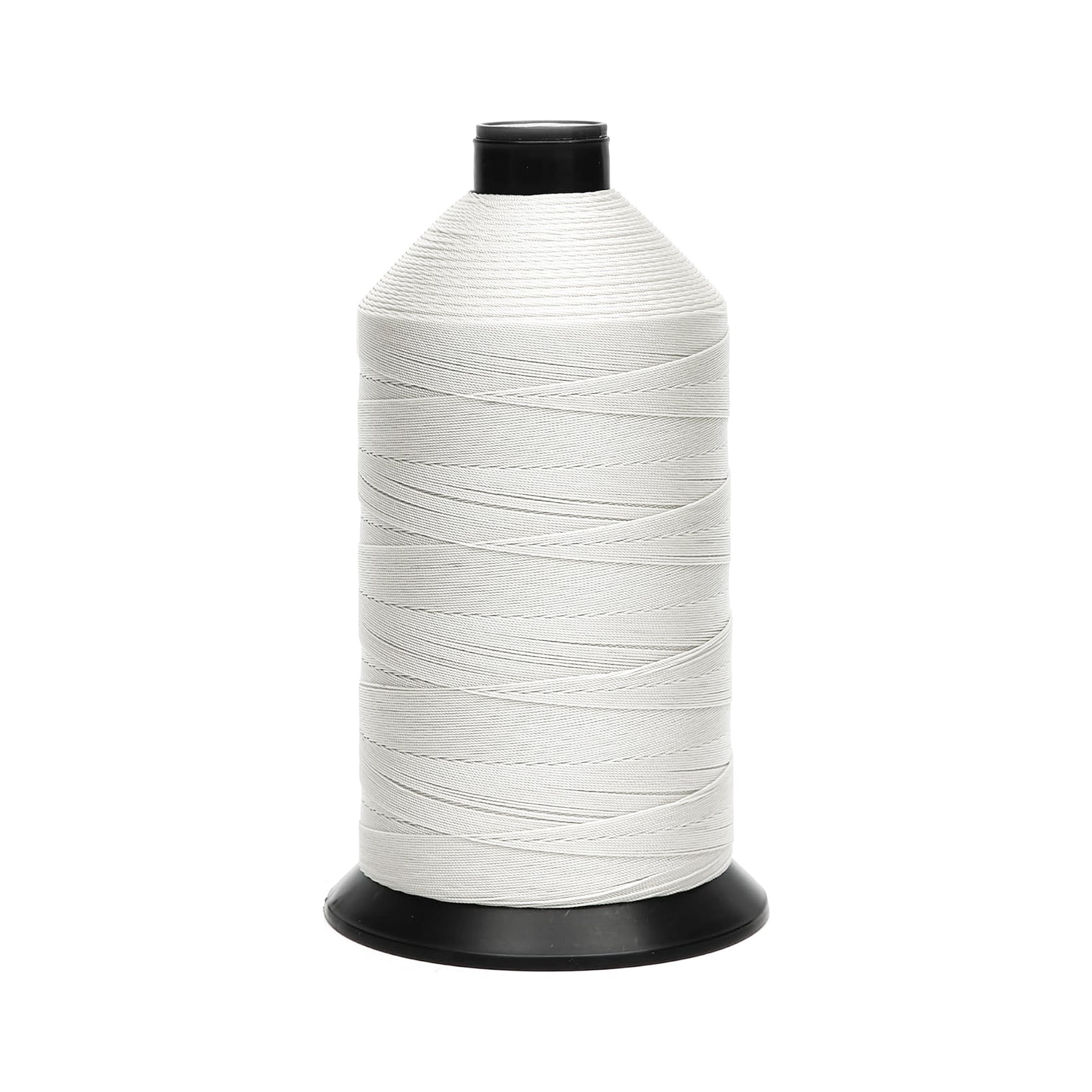 Spool of white Bonded thread