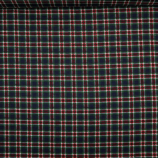 Flannel - Green / Red SS Plaid
