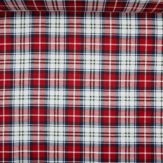 Flannel - Red / White Plaid