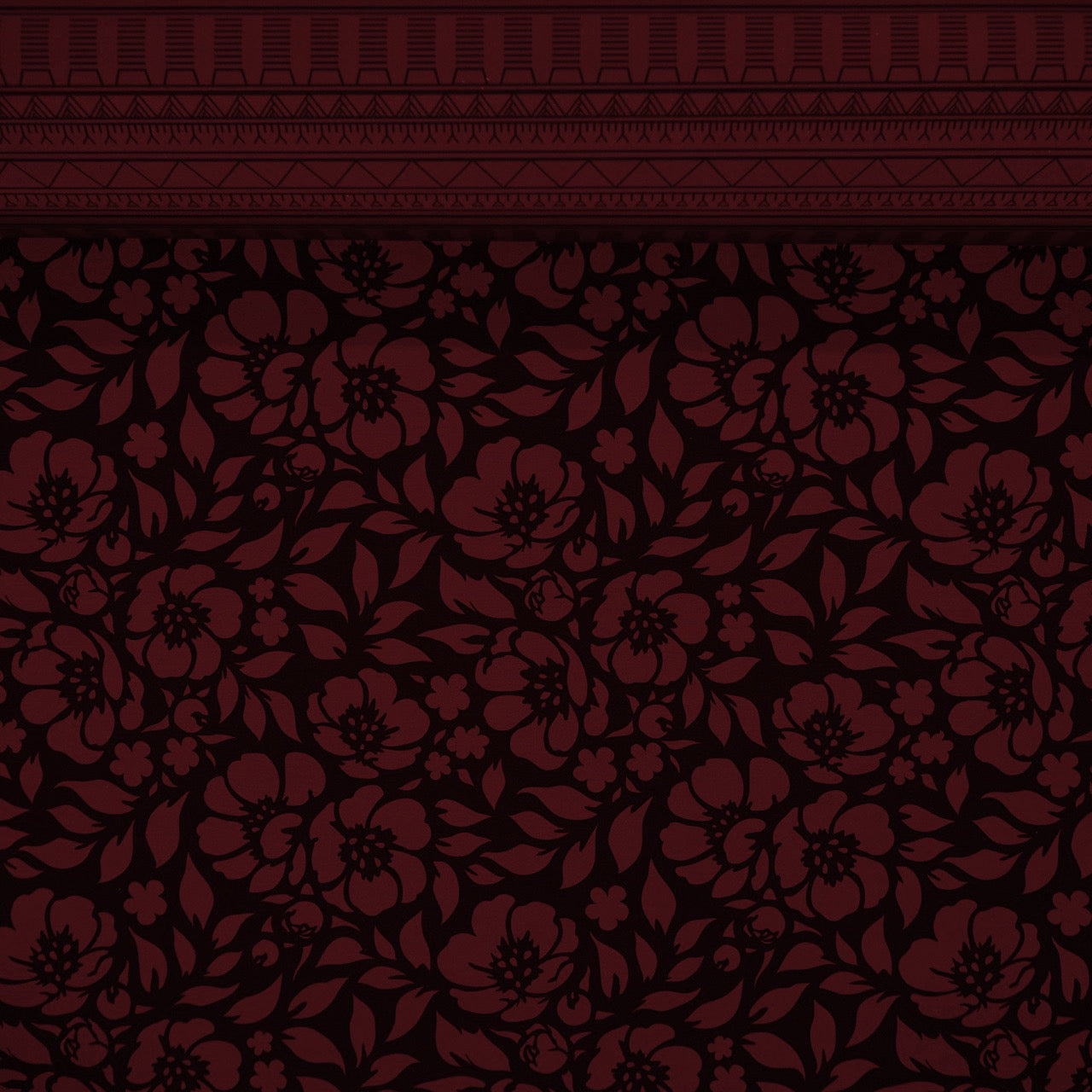 Commander® Azalea Floral (Solid) - Burgundy
