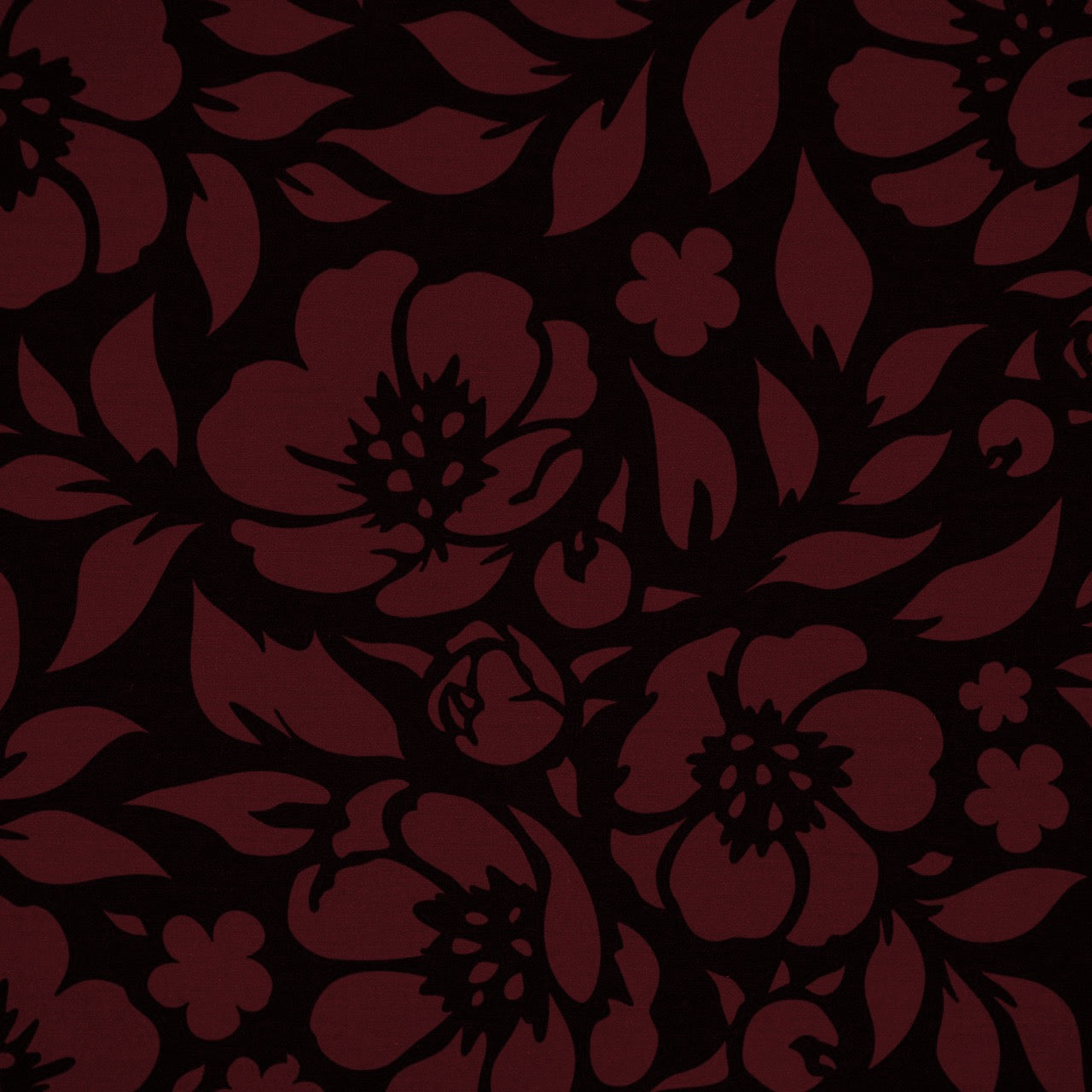Commander® Azalea Floral (Solid) - Burgundy (detail)