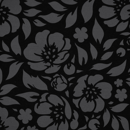 Commander® Azalea Floral (Solid) - Pewter (Mid-Grey) - detail