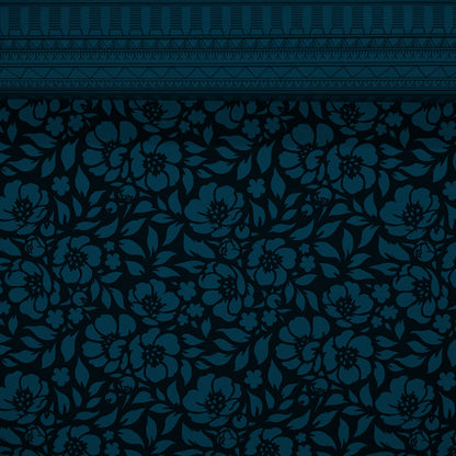 Commander® Azalea Floral (Solid) - Teal (roll)