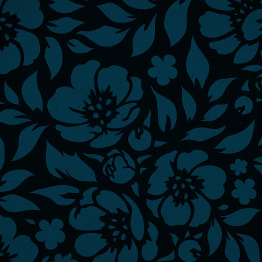 Commander® Azalea Floral (Solid) - Teal (detail)