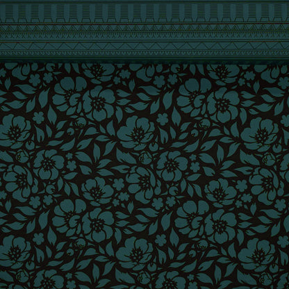 Commander® Azalea Floral (Solid) - Turquoise (roll)