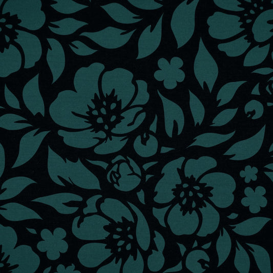 Commander® Azalea Floral (Solid) - Turquoise (detail)