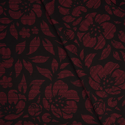 Commander® Tunniit Floral (Azalea) - Burgundy (2-Sided) - Tunniit pattern