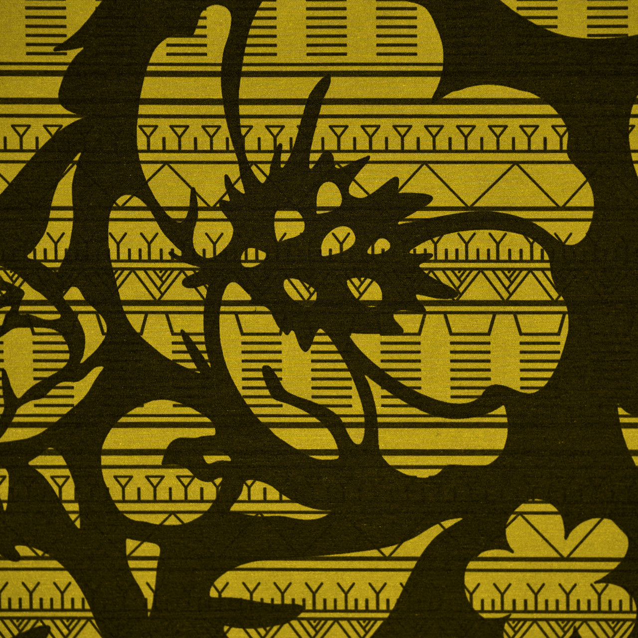 Commander® Tunniit Floral (Azalea) - Mustard (detail)