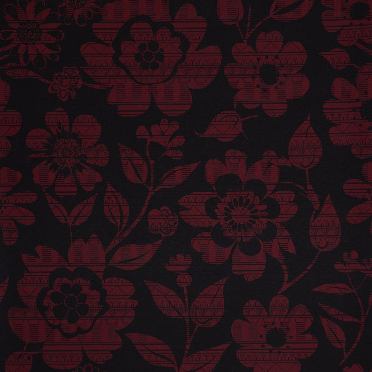 Commander® Tunniit Floral (Daisy)- Burgundy (pattern)