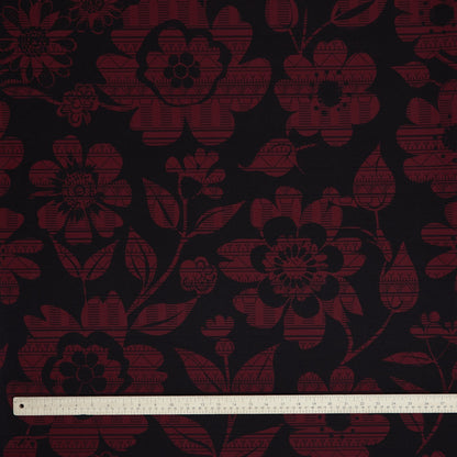 Commander® Tunniit Floral (Daisy)- Burgundy (sizing)