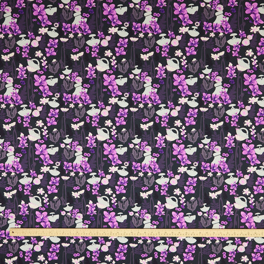Commander® Ulu Floral by Martha Kyak - Charcoal (sizing)