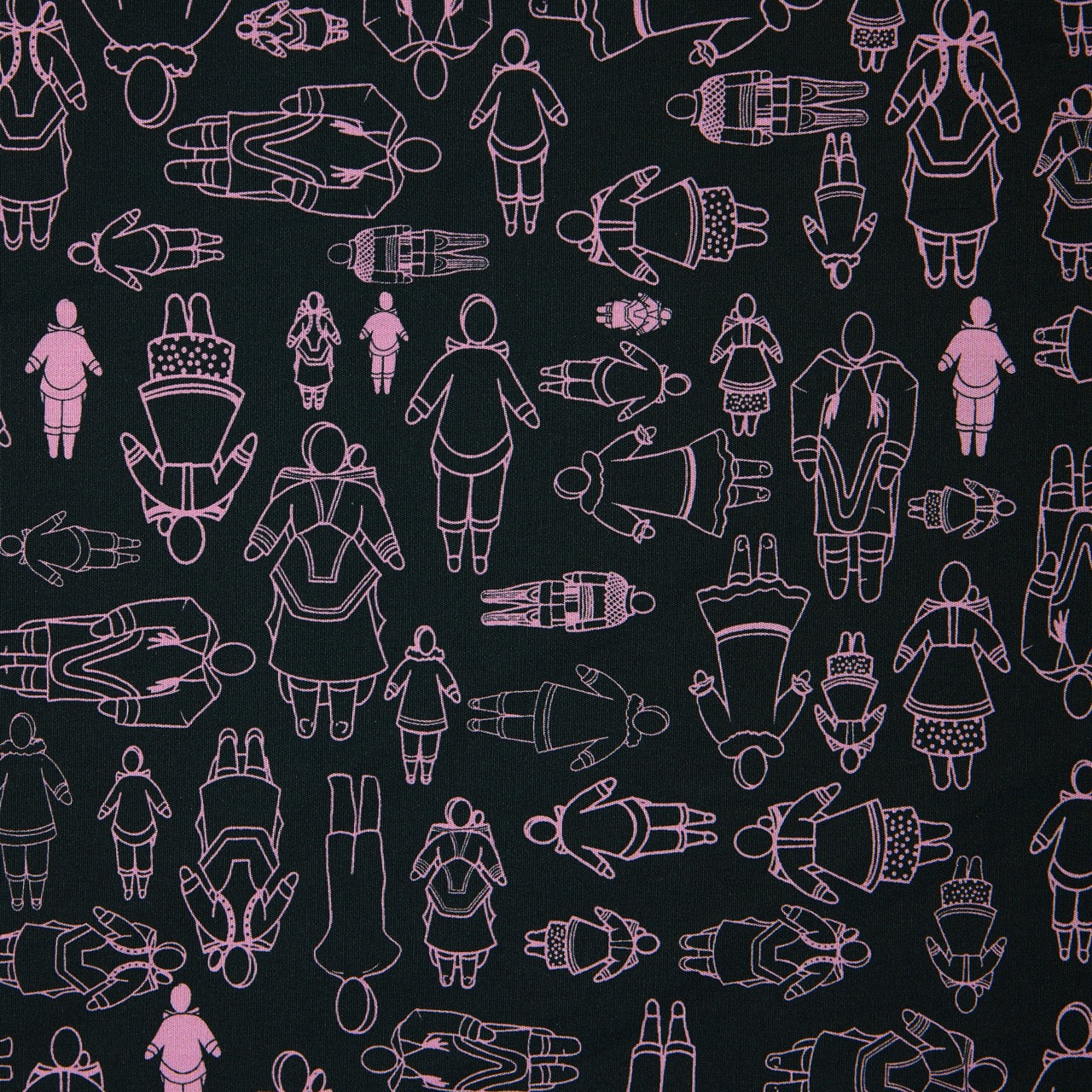 Cotton (EP) - Inuujait by Martha Kyak (InukChic®) - Black / Pink (detail)