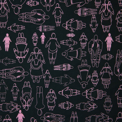 Cotton (EP) - Inuujait by Martha Kyak (InukChic®) - Black / Pink (detail)